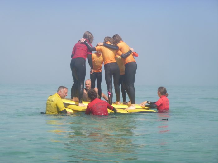 Beach games at groms club